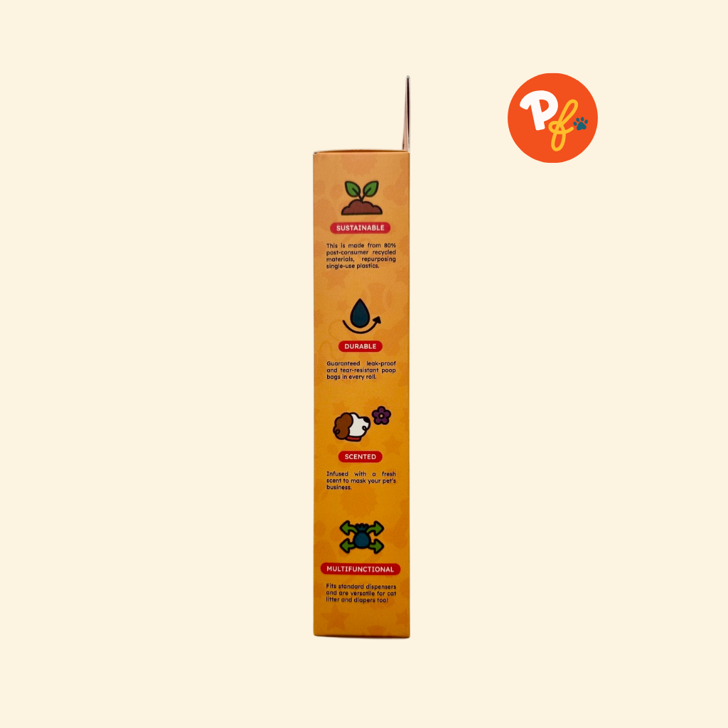 Eco-smart Pick-a-Poop dog poop bags – 80% recycled plastic, strong, fresh cucumber scent, and budget-friendly. Shop today!