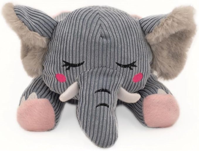 Zippy Paws Snoozies Elephant: Cute, plush elephant toy for your pet's comfort.