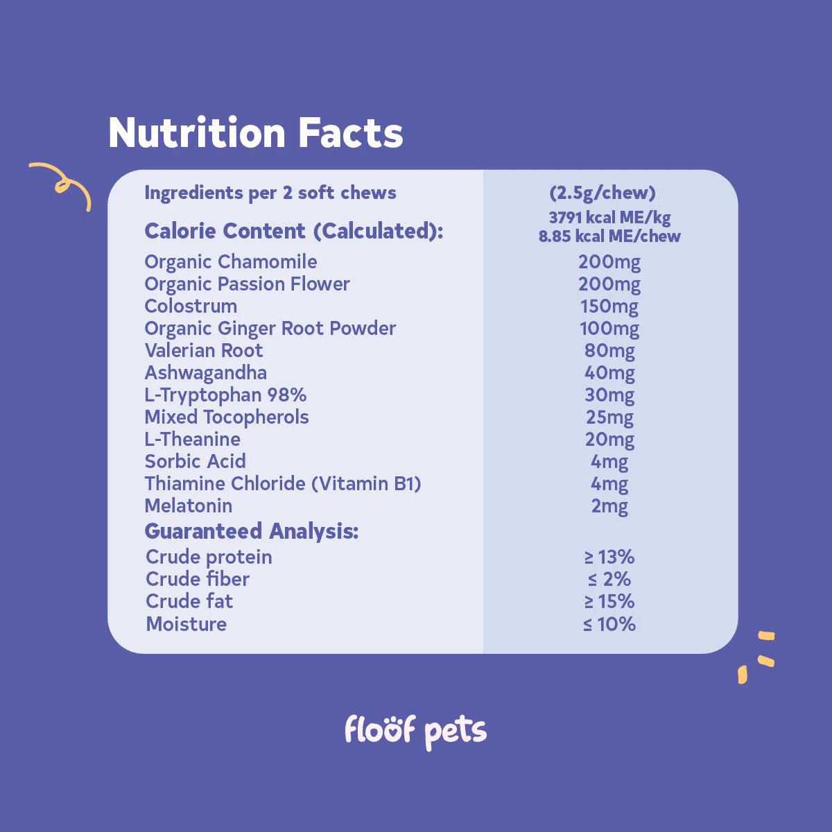 Floof Pets - All Furr One Calming Bites for Dogs 300g