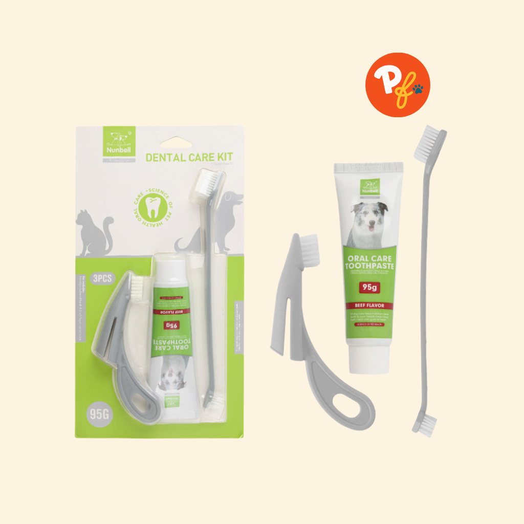 Nunbell - Pet Toothbrush Set 3pc