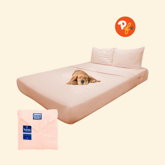 Happy Hounds 4-in-1 Furfficient Hydrophobic Sheets Set (Limestone Beige)