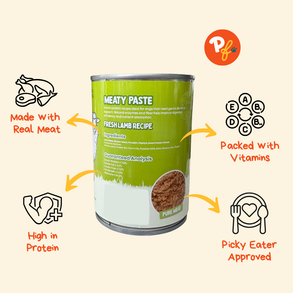 Bare Kitchen Canned Wet Dog Food (Lamb + Pumpkin)