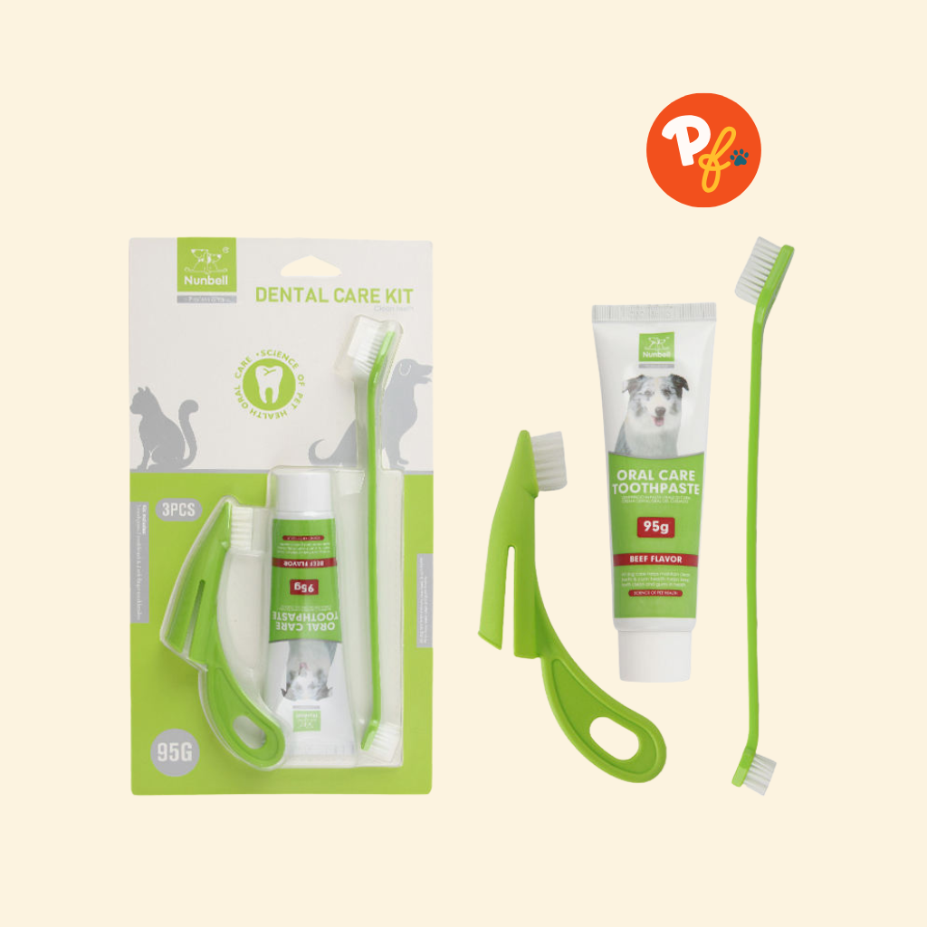 Nunbell - Pet Toothbrush Set 3pc