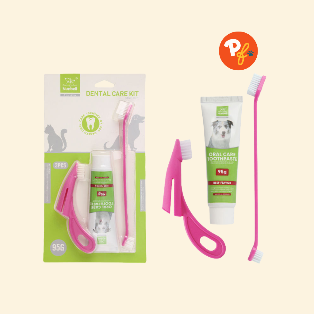 Nunbell - Pet Toothbrush Set 3pc