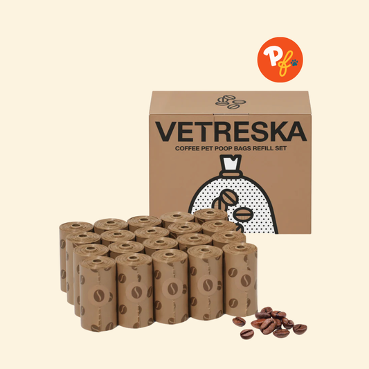 Vetreska - Coffee Scented Poop Bags (20 Rolls)