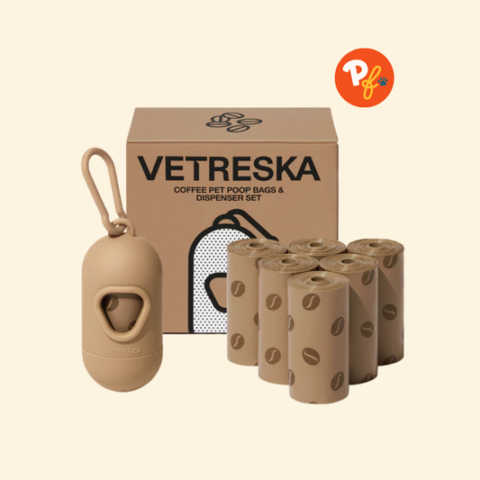 Vetreska - Coffee Scented Poop Bag Dispenser (with 7 Rolls)