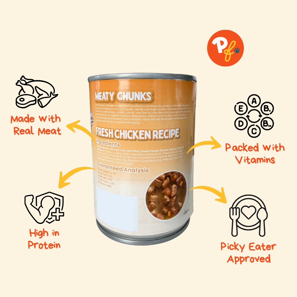 Bare Kitchen Canned Wet Dog Food (Chicken + Carrot)
