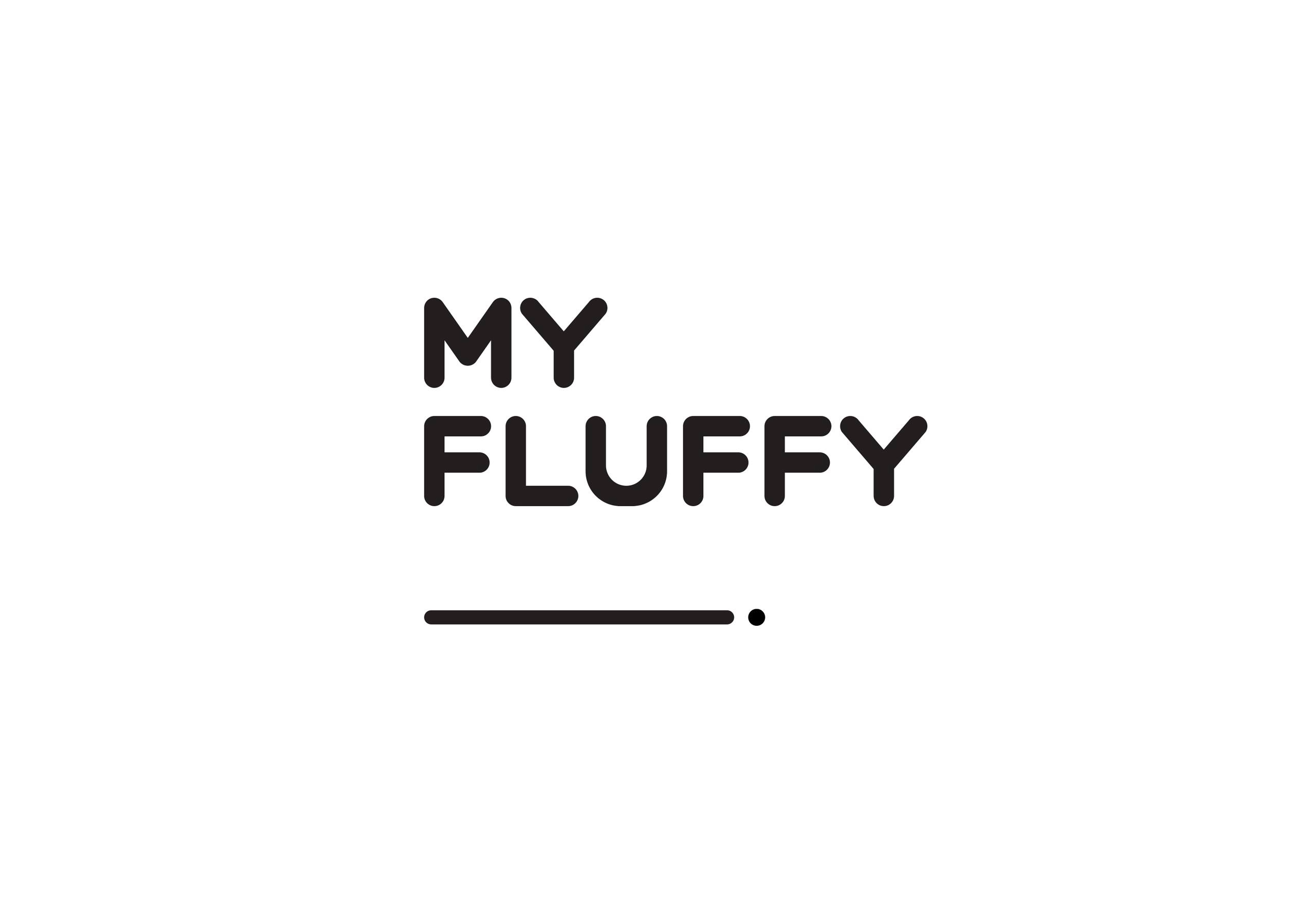 My Fluffy Logo. My Fluffy pet products now available at Pet Friendly's online pet supply store.