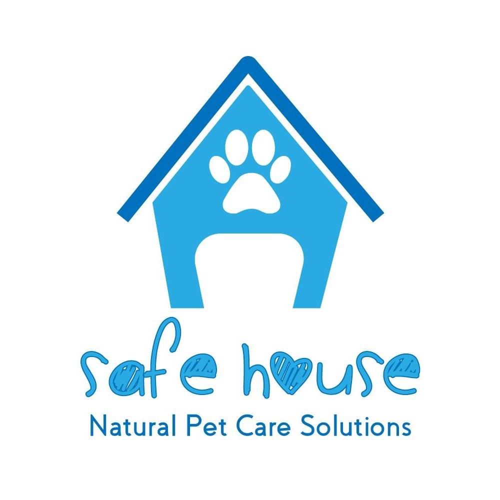 The logo for the Safe house brand for natural pet care solutions.