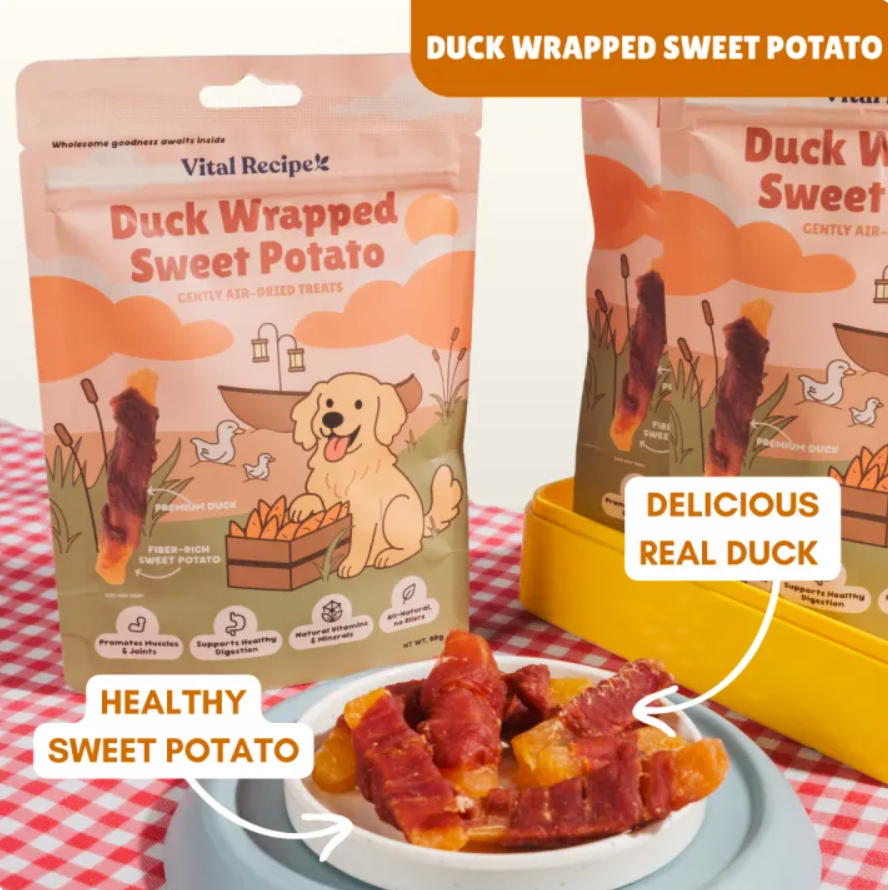 Vital Recipe Duck Wrapped Sweet Potato