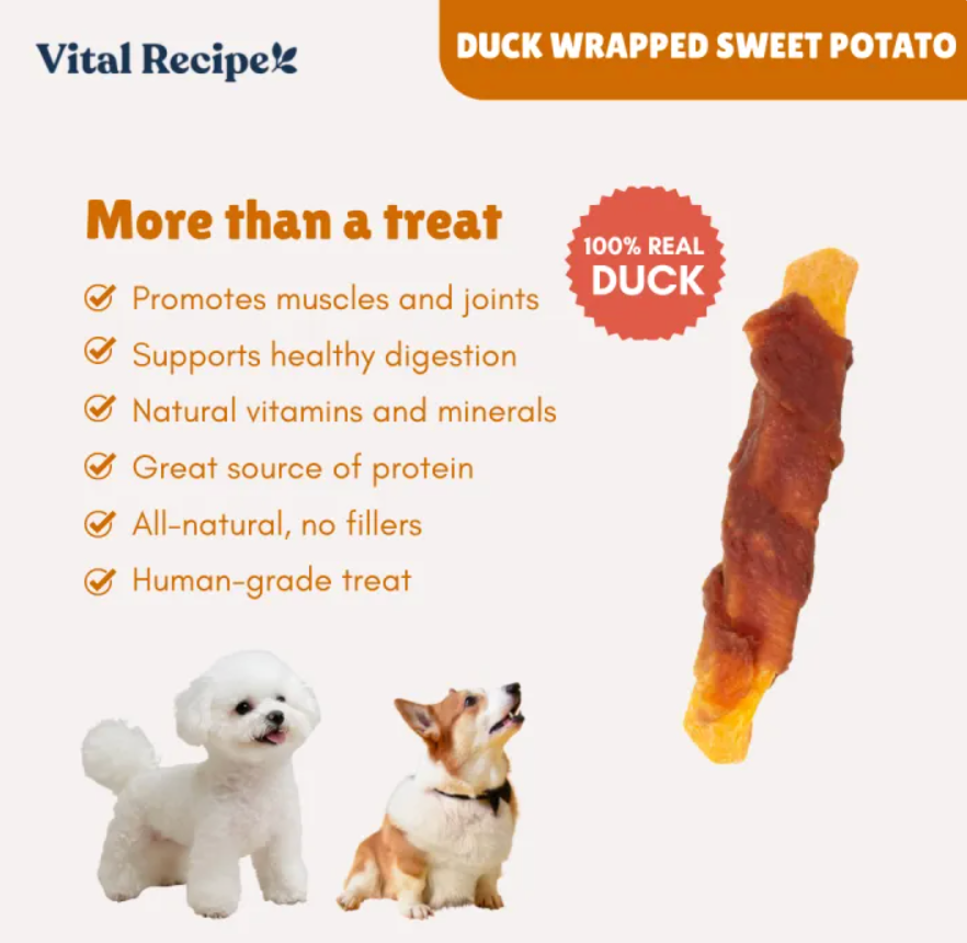 Vital Recipe Duck Wrapped Sweet Potato