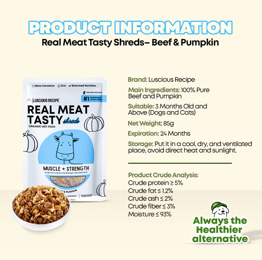 Luscious - Wet Food Pouch (Beef)