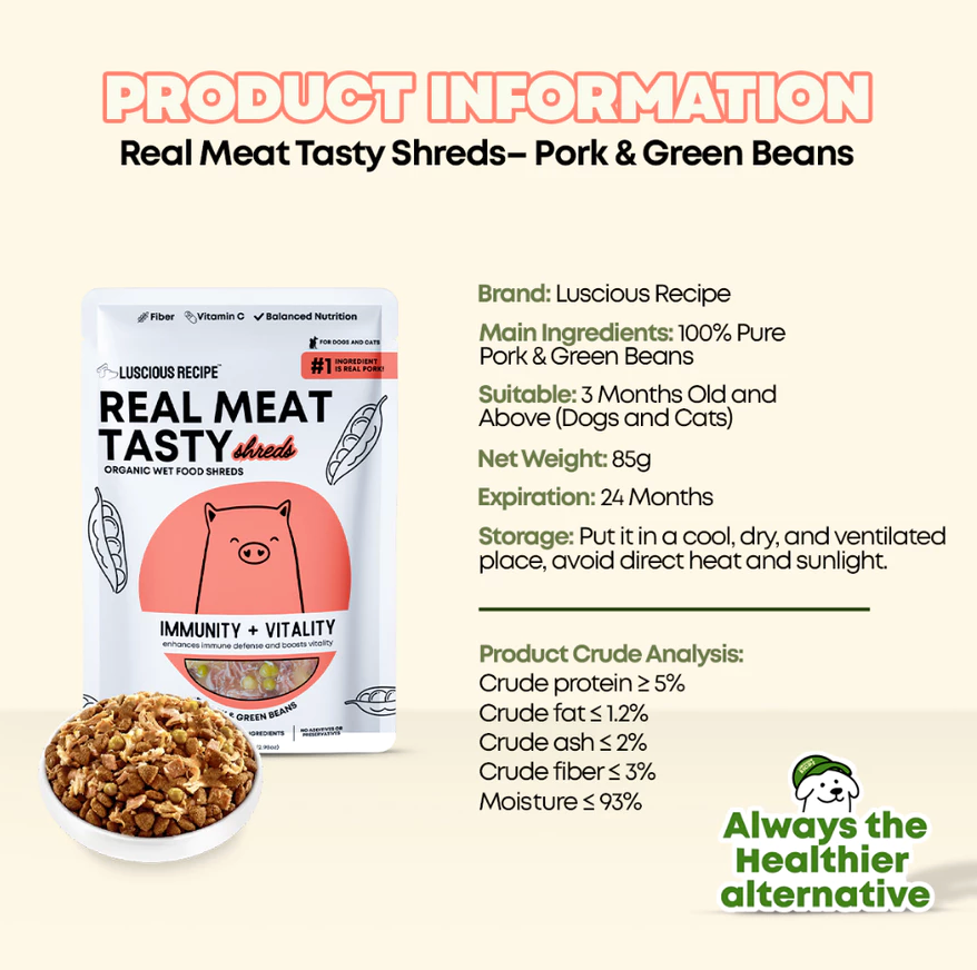 Luscious - Wet Food Pouch (Pork)