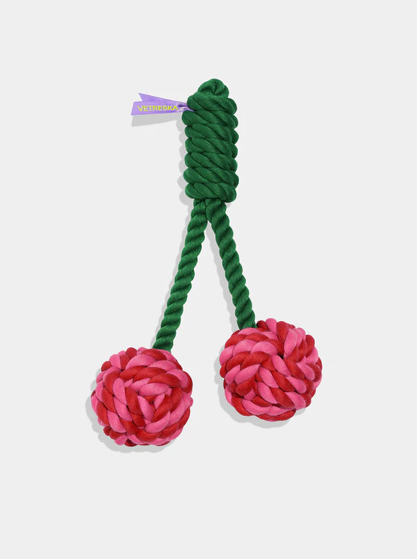 VETRESKA Cherry Knot Rope Toy
