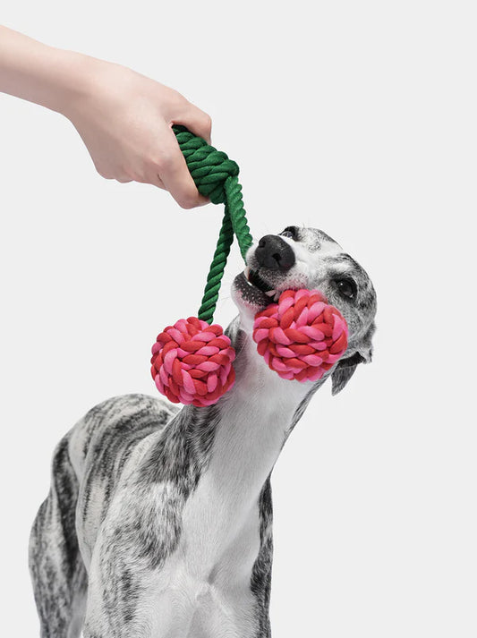 VETRESKA Cherry Knot Rope Toy