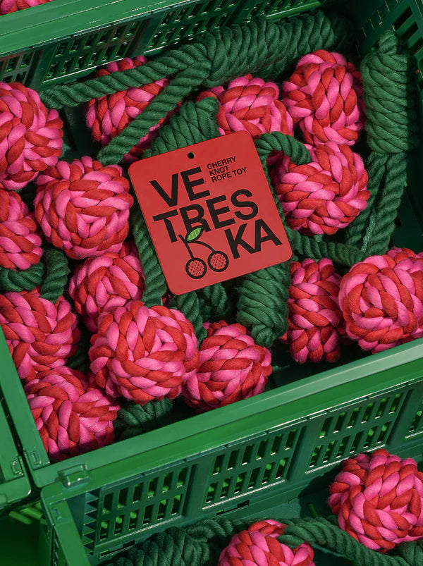 VETRESKA Cherry Knot Rope Toy