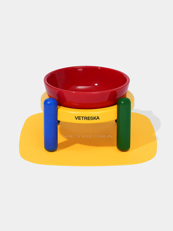 VETRESKA Chroma Pet Bowl and Mat Set
