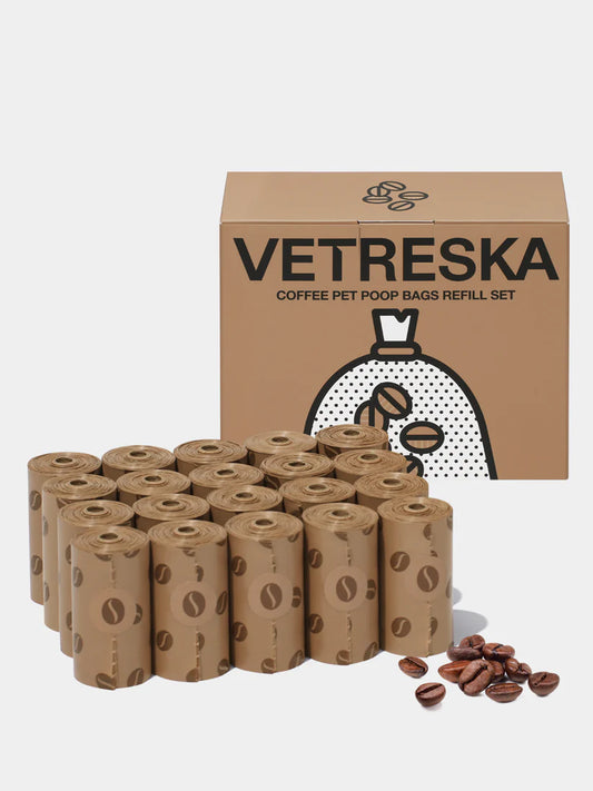 Vetreska - Coffee Scented Poop Bags (20 Rolls)