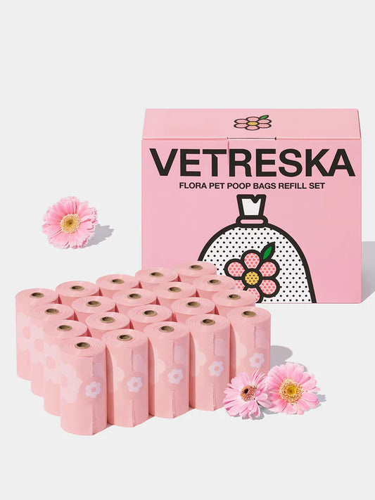 Vetreska - Flora Scented Poop Bags (20 Rolls)