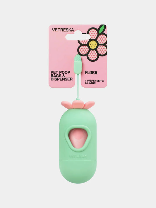 Vetreska - Flora Scented Poop Bag Dispenser (with 1 Roll)