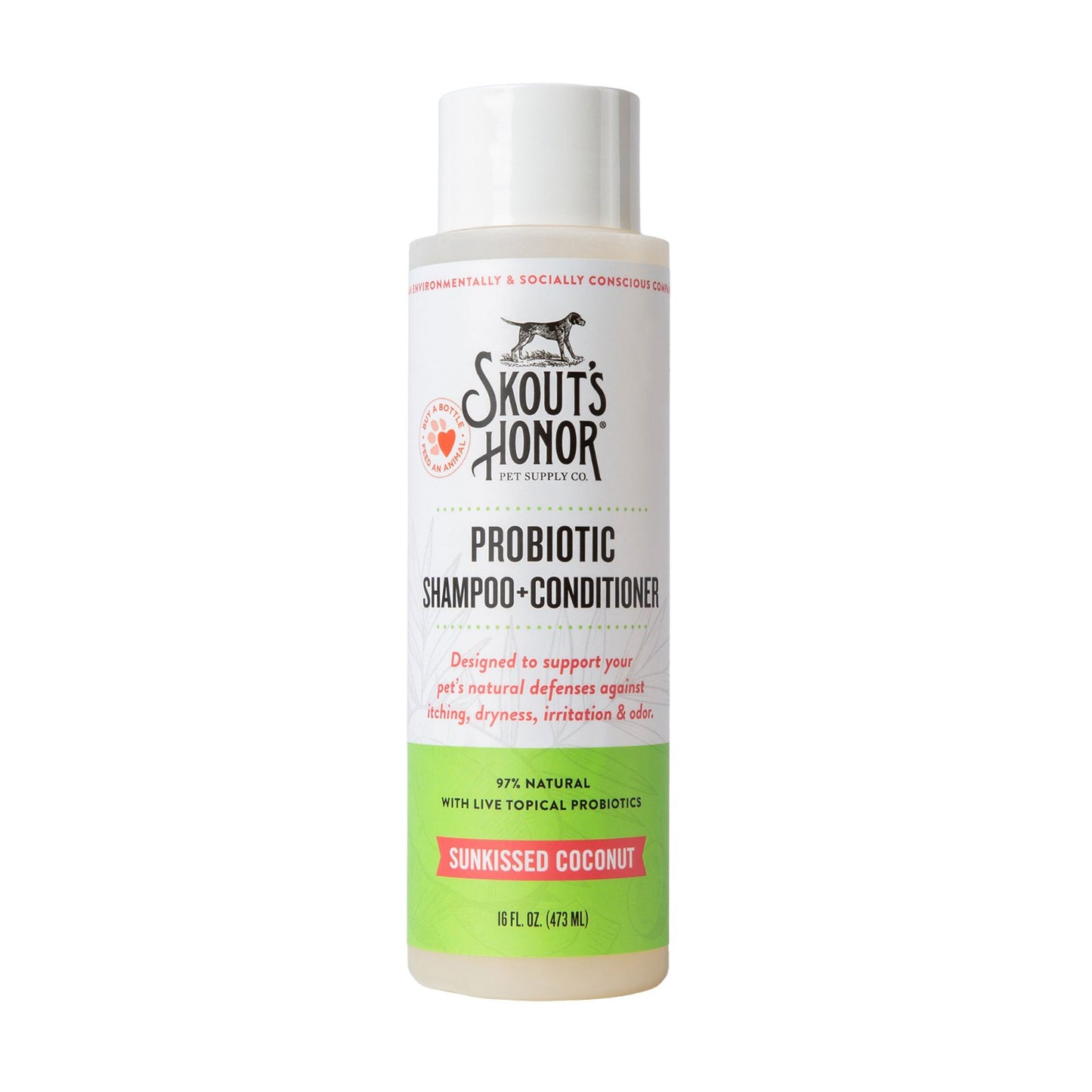 Skout's Honor Probiotic Shampoo and Conditioner Sunkissed Coconut