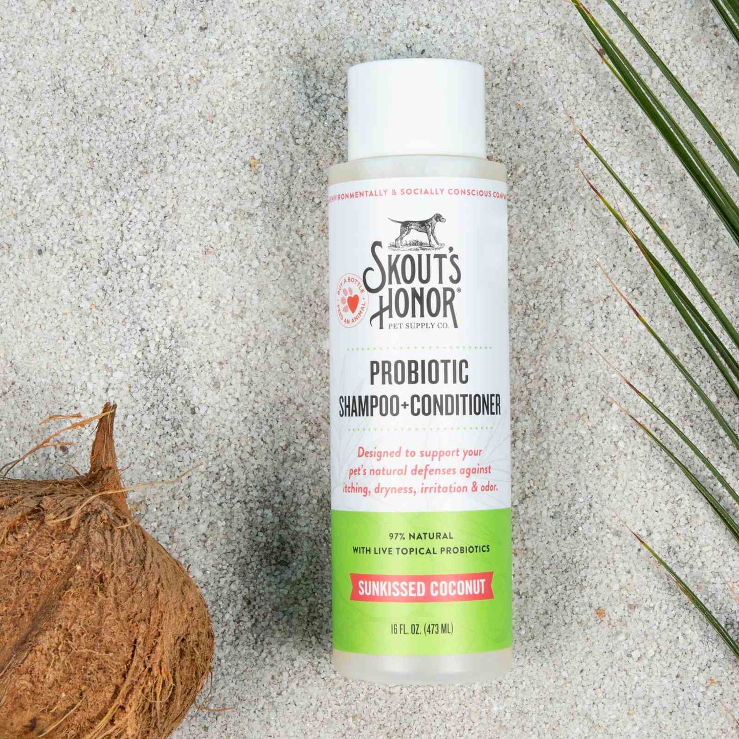 Skout's Honor Probiotic Shampoo and Conditioner Sunkissed Coconut