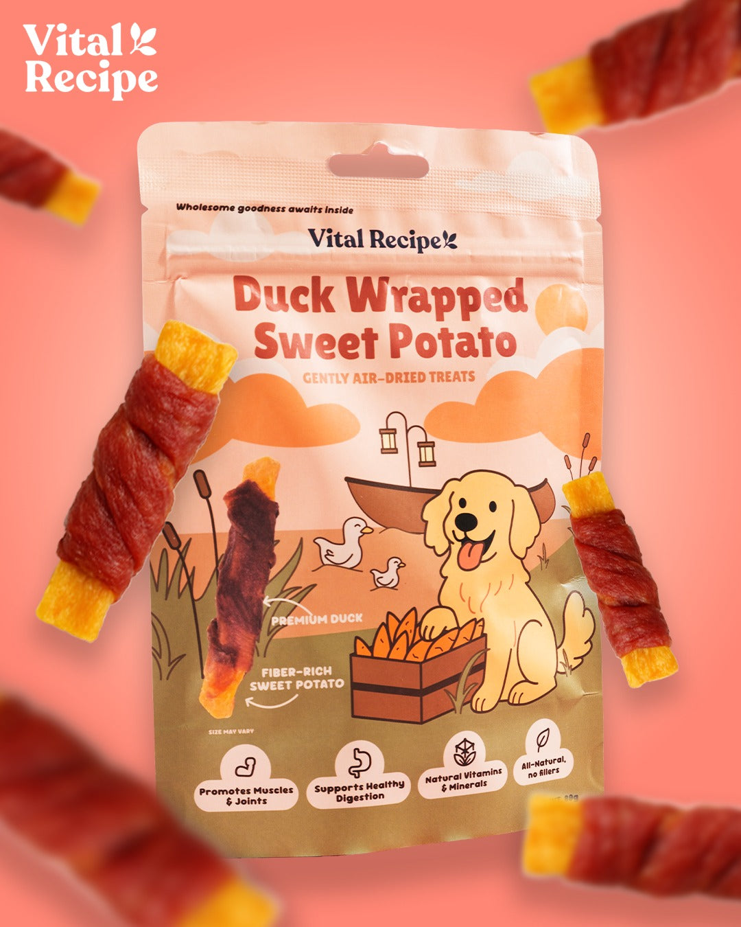 Vital Recipe Duck Wrapped Sweet Potato